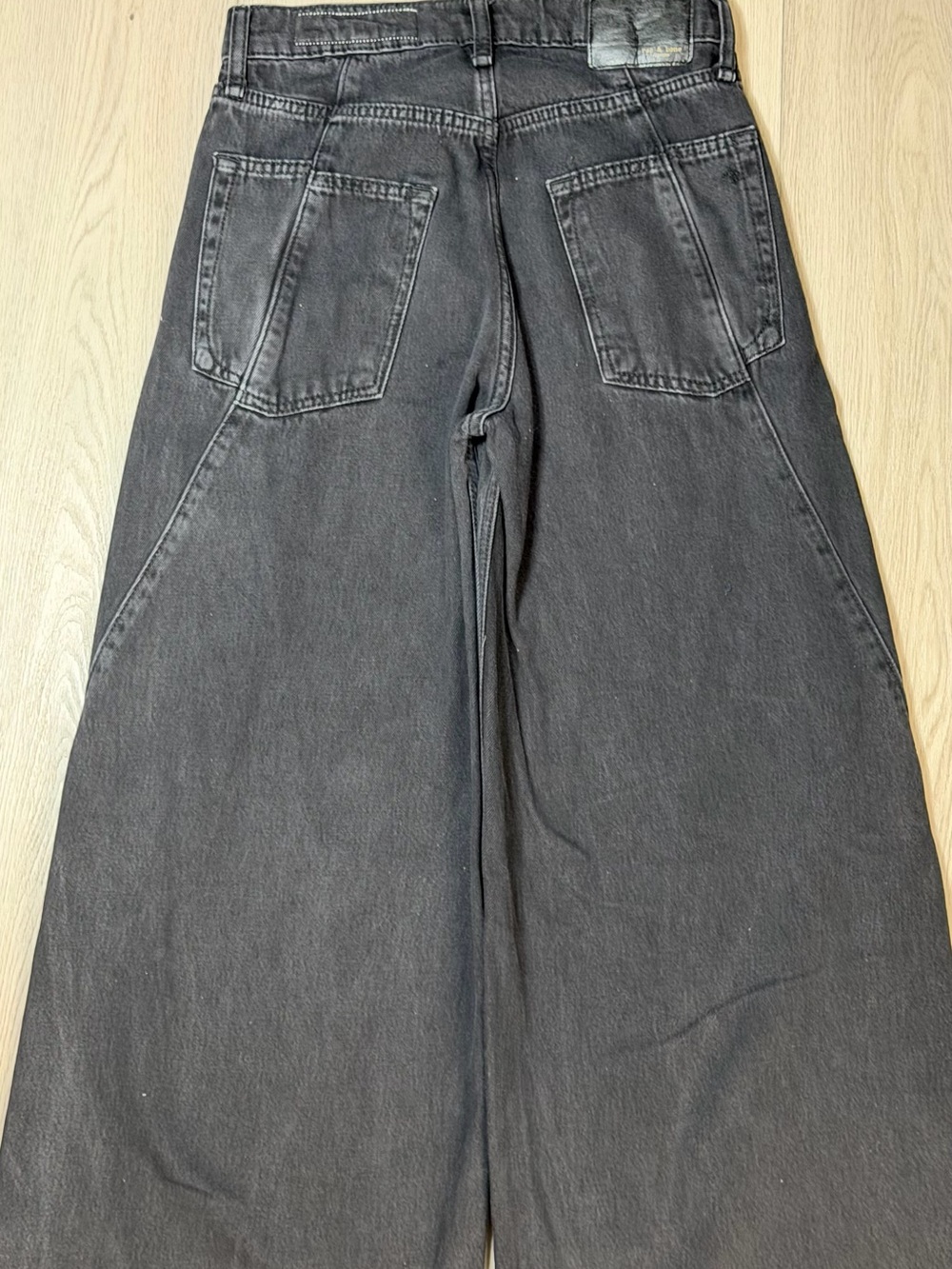 rag & bone Black Denim Jeans - high rise size 24 - Picture 4 of 7